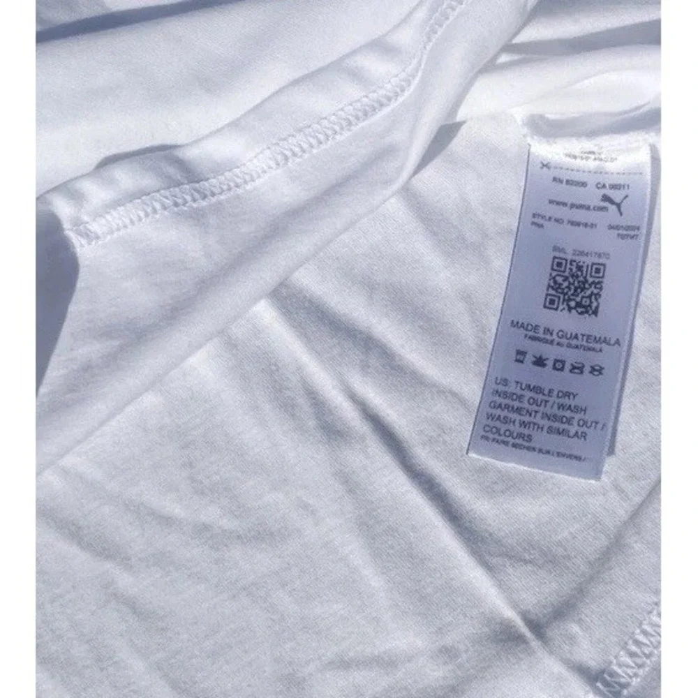 Copa America T Shirt Mens Sz Medium White USA 2024 Conmebol Puma Cumbre‎ Graphic